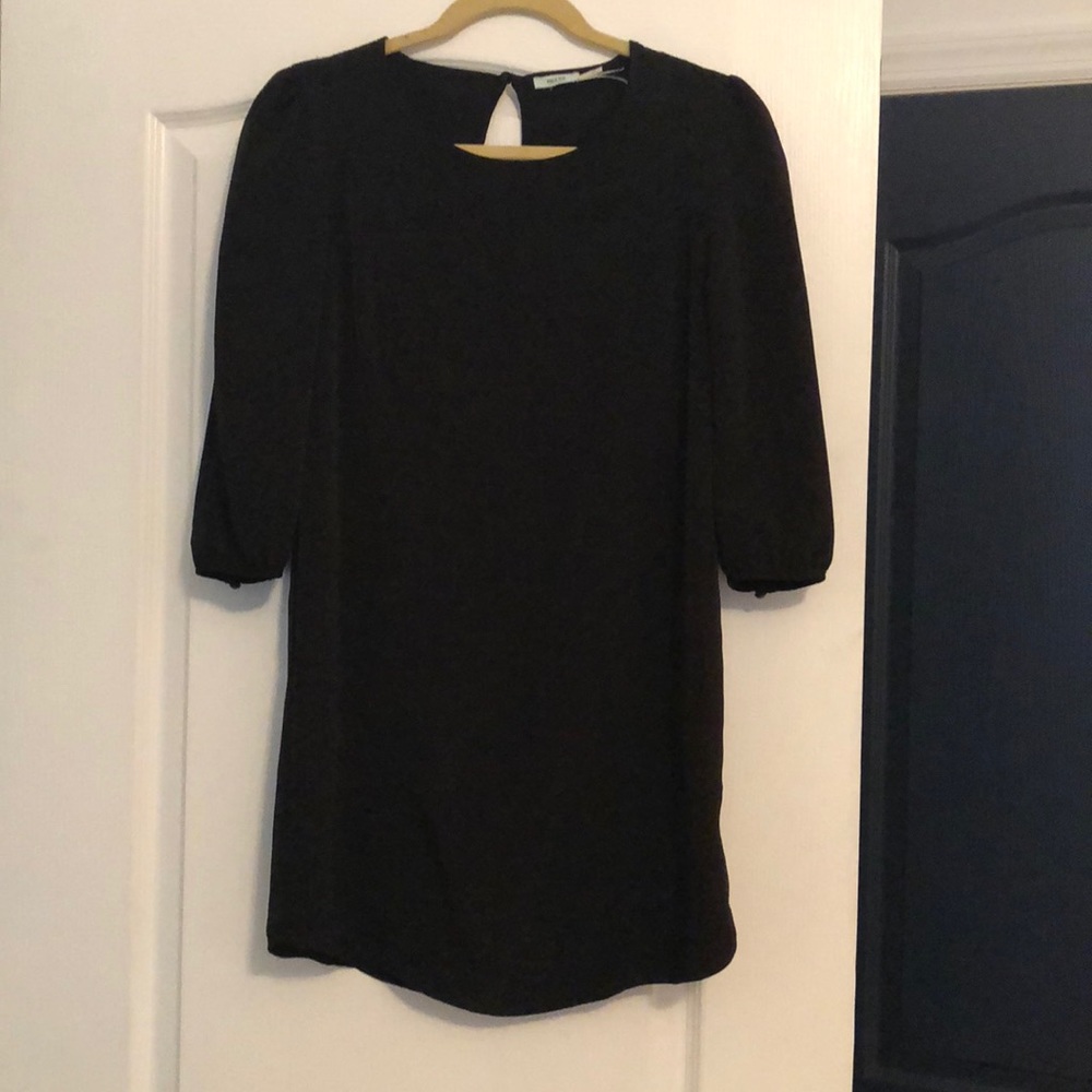 Black shift dress